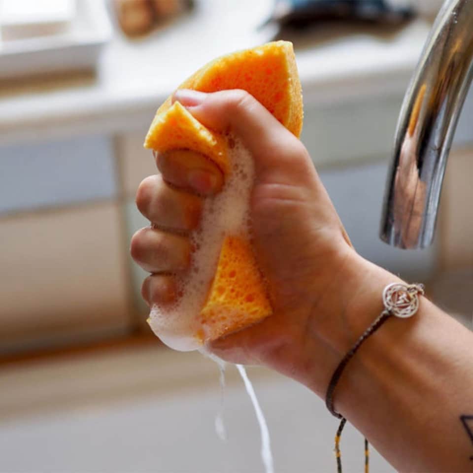 image 1 of Compostable Cellulose Sponges - Pack of 2