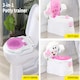 image 3 of Dekko Kids Potty Trainer Seat Plastic Non Slip Toilet Training for Toddlers | Pink | Pink