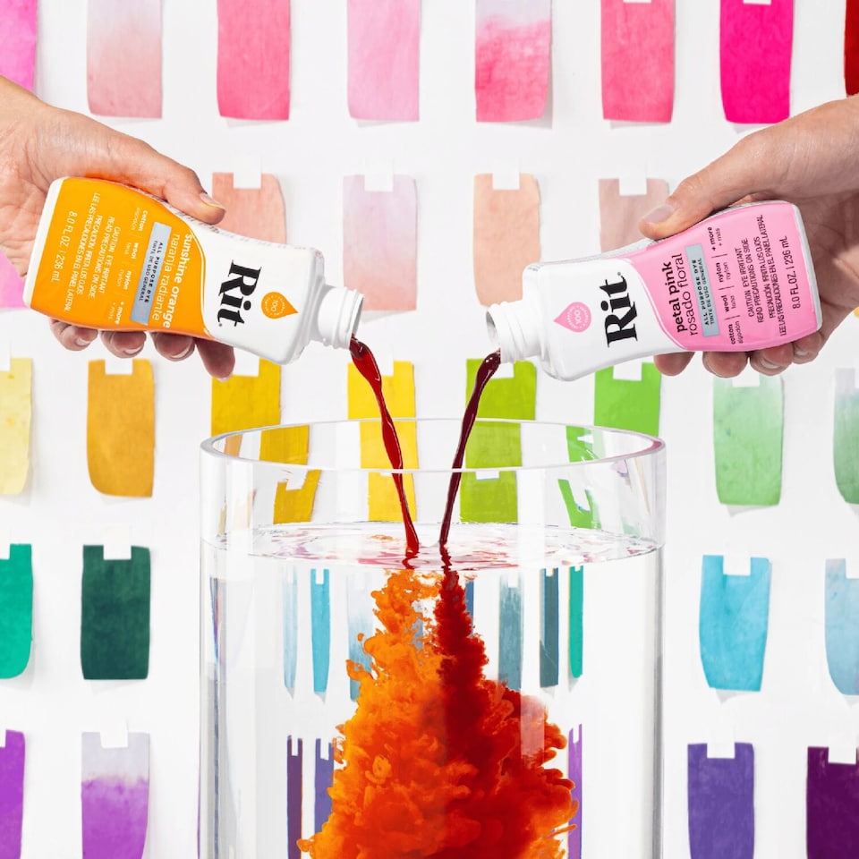 image 1 of Rit All Purpose Liquid Dye - High Pigment Fabric Colouring Dyes 8oz | Red | Cherry Red