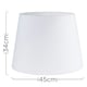 image 3 of ValueLights Aspen Tapered White Pendant Shade
