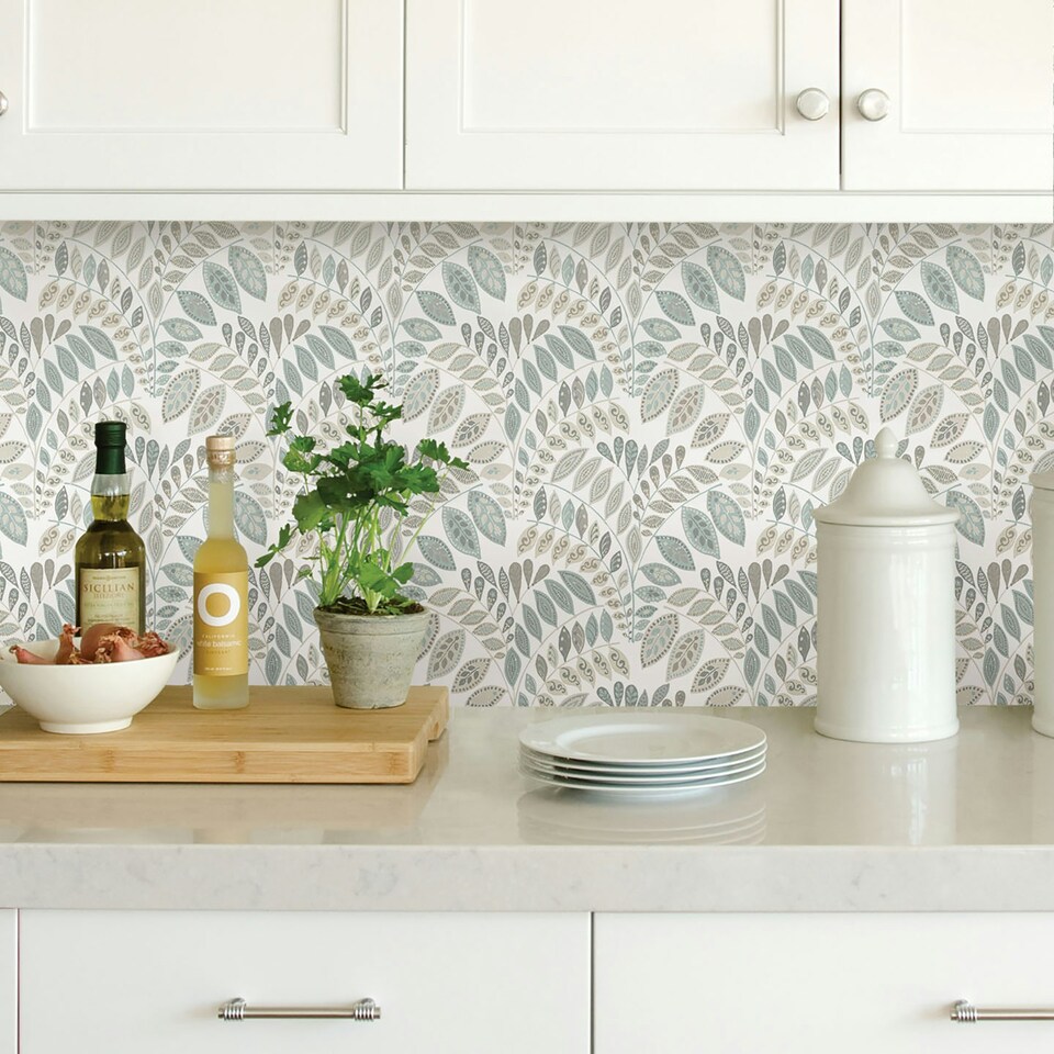 image 1 of NuWallpaper NUS3260 Gustavus Peel & Stick Wallpaper, Grey Multi