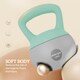 image 3 of SPORTNOW Kettlebell with Soft Body and Non-Slip Handle | Green | Grey and Green