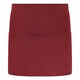 image 1 of Brand Lab Unisex Adult Front Pocket Short Apron - Burgundy - One Size