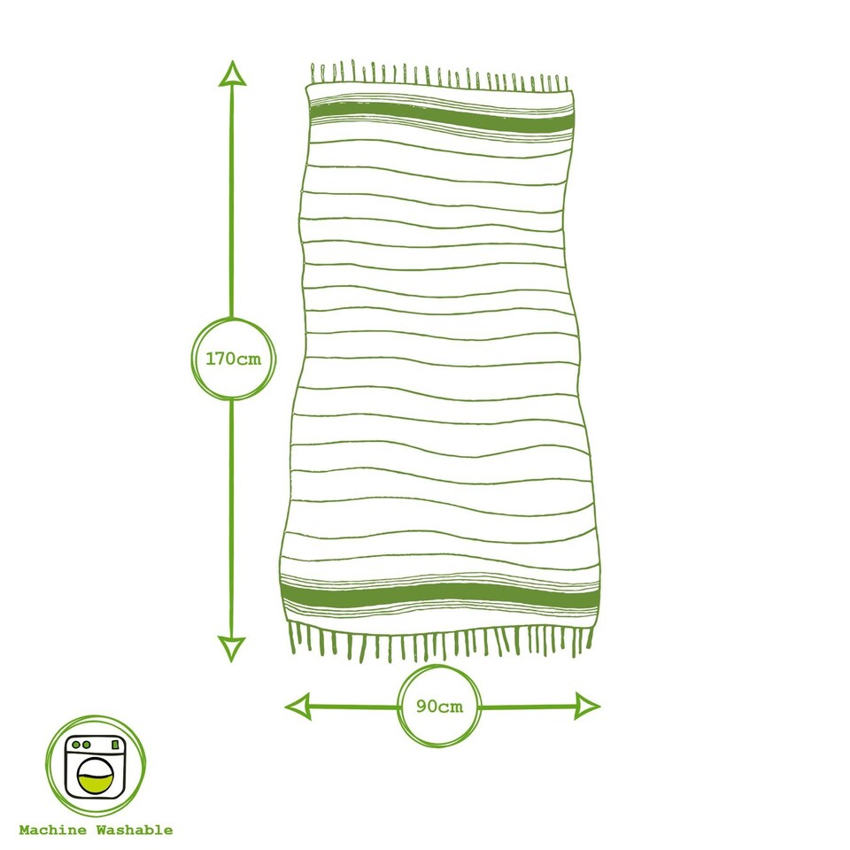 image 1 of Nicola Spring Turkish Cotton Bath Towel - 170 x 90cm - Mustard | Yellow | Yellow