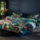 image 4 of Signature Teal Duvet Cover Set – 100% Cotton, 200 Thread Count, Digital Print & Piped Edge Multi | Multicoloured | King