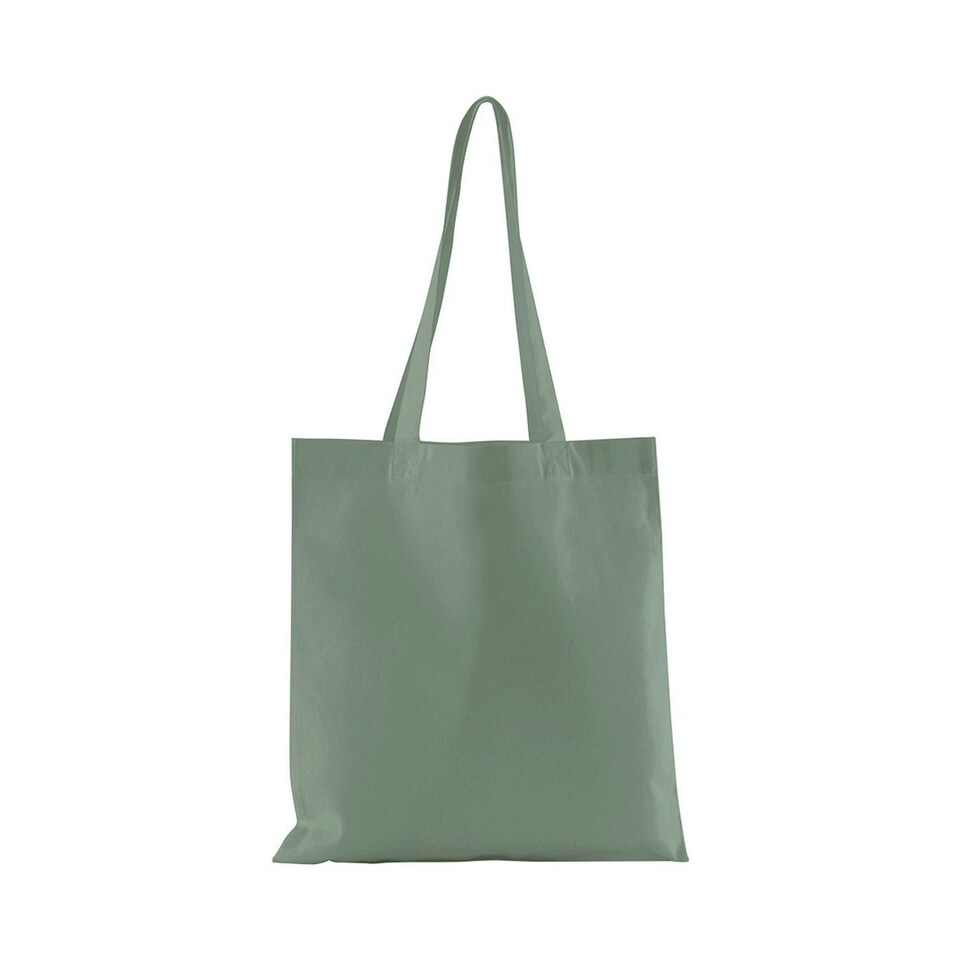 Westford Mill Plain Organic Cotton Tote Bag - Dusty Green - One Size Green