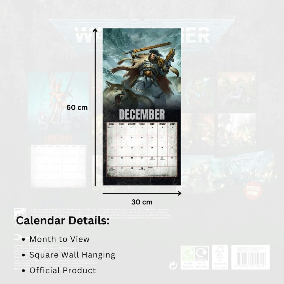 image 1 of WARHAMMER 2026 SQUARE CALENDAR