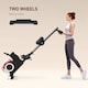 image 5 of SPORTNOW Foldable Water Rowing Machine with Wheels and LCD Monitor, Black