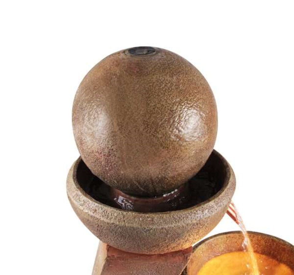 image 1 of Friendship Stone Effect Water Feature Fountain with LED Lights H109cm