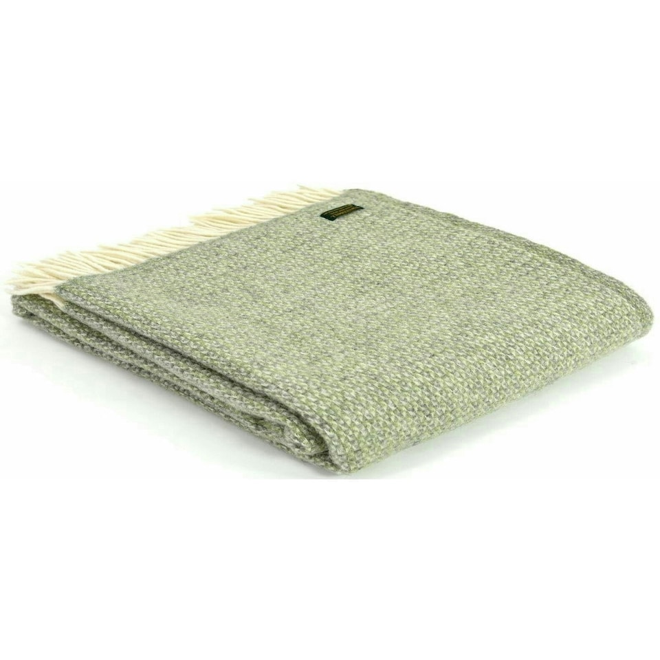 image 1 of Lifestyle Illusion Throw/Blanket - Green/Grey