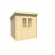 image 2 of San Jose 275-Log Cabin, Wooden Garden Room, Timber Summerhouse, Home Office - L295 x W313.9 x H210.9 cm Brown