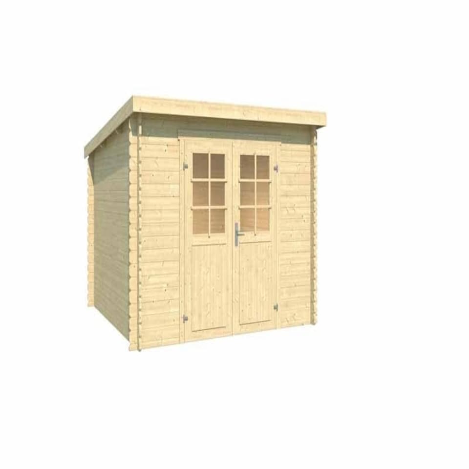image 1 of San Jose 275-Log Cabin, Wooden Garden Room, Timber Summerhouse, Home Office - L295 x W313.9 x H210.9 cm Brown