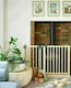 image 2 of Safetots Wooden Multi Panel Fire Surround, 88cm Deep x 200cm Wide, Natural Wood, 76cm Tall, Baby and Toddler Fire Guard, Safety Barrier for Fireplaces