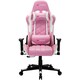 image 1 of Pro GT Reclining Sports Racing Office Desk Faux Leather Gaming Chair (Pink)