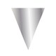 image 1 of Oaktree Metallic Pennant Bunting - Silver - One Size