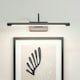 image 2 of ValueLights Alana Matte Black IP44 Bathroom Living Room Integrated LED Picture Wall Light