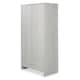 image 1 of Pembrey Nursery Wardrobe – Stylish 2-Door Baby Wardrobe with Hanging Rails, Spacious Storage Drawer & Modern Wooden Design (Ash Grey)