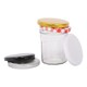 image 4 of Argon Tableware Glass Jam Jars with Lids - 150ml - Pack of 6