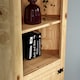 image 3 of Vida Designs Corona 1 Door Corner Bookcase Display Storage, Solid Pine Wood