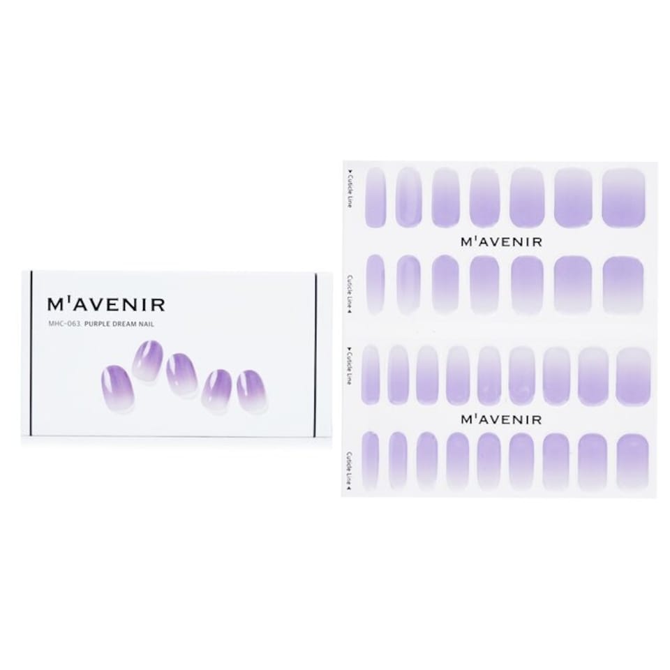 image 1 of Nail Sticker (purple) - # Purple Dream Nail - 32pcs Purple