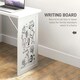 image 8 of HOMCOM Convertible Desk with Whiteboard Multi-function Workstation, White