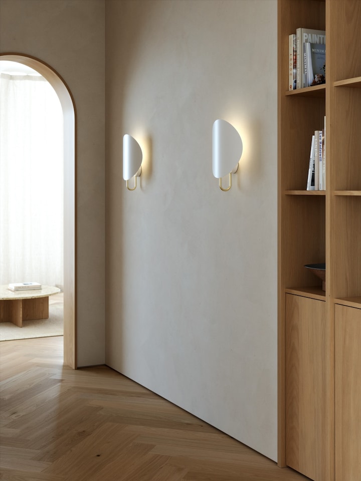 image 1 of Nordlux Spargo Indoor Wall Light Brass Metal Sensor E27 Retro - Plug In or Mains Powered , IP20