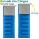 image 3 of Double Sleeping Bag - Blue