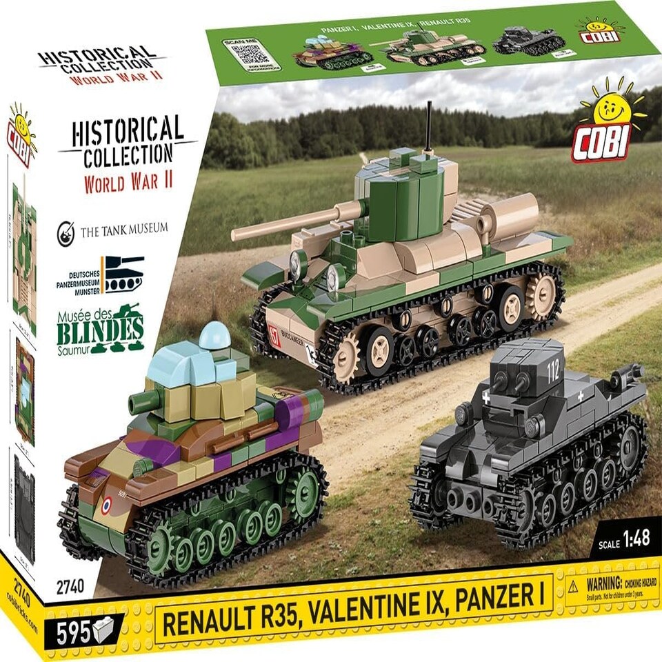 image 1 of Cobi 2740 - World War II - 3 Tank Pack 595 pcs