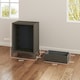image 3 of HOMCOM 4 Drawer Chest of Drawers, Fabric Dresser with Steel Frame, Brown