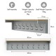image 8 of VonHaus Ash Hall Grey Wall Mounted  Coat Hooks with Shelf Grey | One Size
