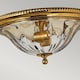 image 3 of Cambridge 2 Light Flush Mount Ceiling Light Burnished Brass, E27