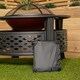 image 4 of Samuel Alexander Heavy Duty Waterproof Anti UV Windproof Outdoor Protective Garden Fire Pit Cover Black