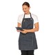 image 2 of Dennys Unisex Adult Le Chef Apron | Grey | Grey/Black Denim | One Size | 1