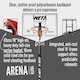 image 6 of NET1 Arena Basketball Hoop – Telescopic 2.28 to 3.05 m, Pro-Style Polycarbonate Backboard 107 x 68.5 cm, 38 L Wheeled Base | Multi | BLACK | 27.0KILOGRAMS