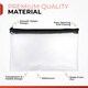 image 2 of Pack of 48 Janrax 8x5" Yellow Zip Clear Exam Pencil Case
