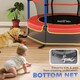 image 8 of HOMCOM Trampoline for Kids w Enclosure Net Built-in Zipper 3-10 Year