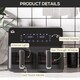 image 7 of HOMCOM 8L Dual Basket Air Fryer, 8-in-1 Air Fryer Oven with Digital Display, Visible, Timer, Preheat for Oil Free Low Fat Cooking, 2500W, Sync Finish, Sliver