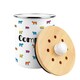 image 5 of Colourful Farm Animals Compost Caddy - Metal 2L Decorative Kitchen Food Waste Bin