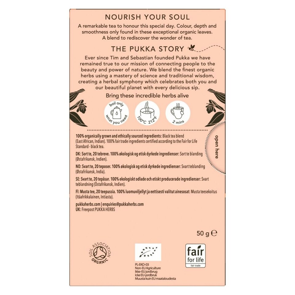 image 1 of Pukka Herbs Organic Herbal Tea, English Breakfast, 4 Packs, 80 Teabags 4
