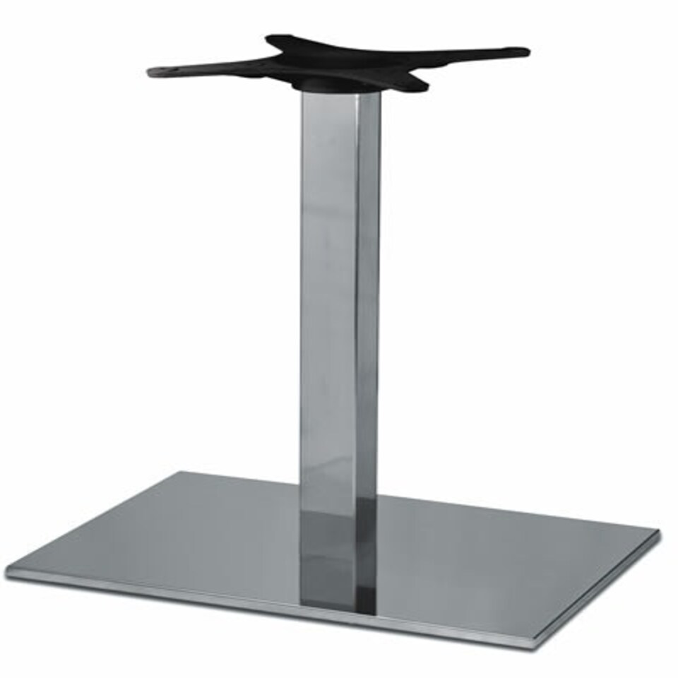 Zuton Rectangular Inox Table Base Silver
