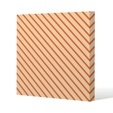 Orange lines (Canvas Print) 90 x 90 x 4cm