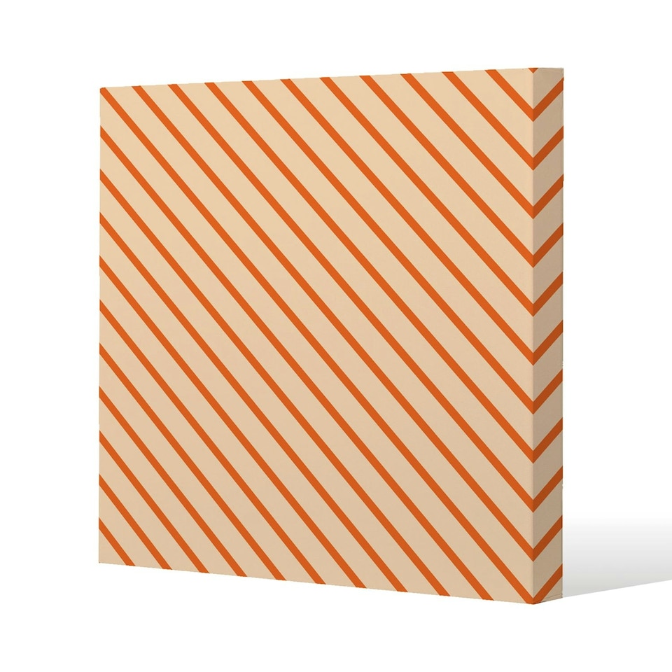 image 1 of Orange lines (Canvas Print) 90 x 90 x 4cm