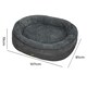 image 2 of Skylos Orthopedic Plush Dog Bed Soft Washable Pet Bed Grey Cosy Cushion XL Size | Grey | XL | XL