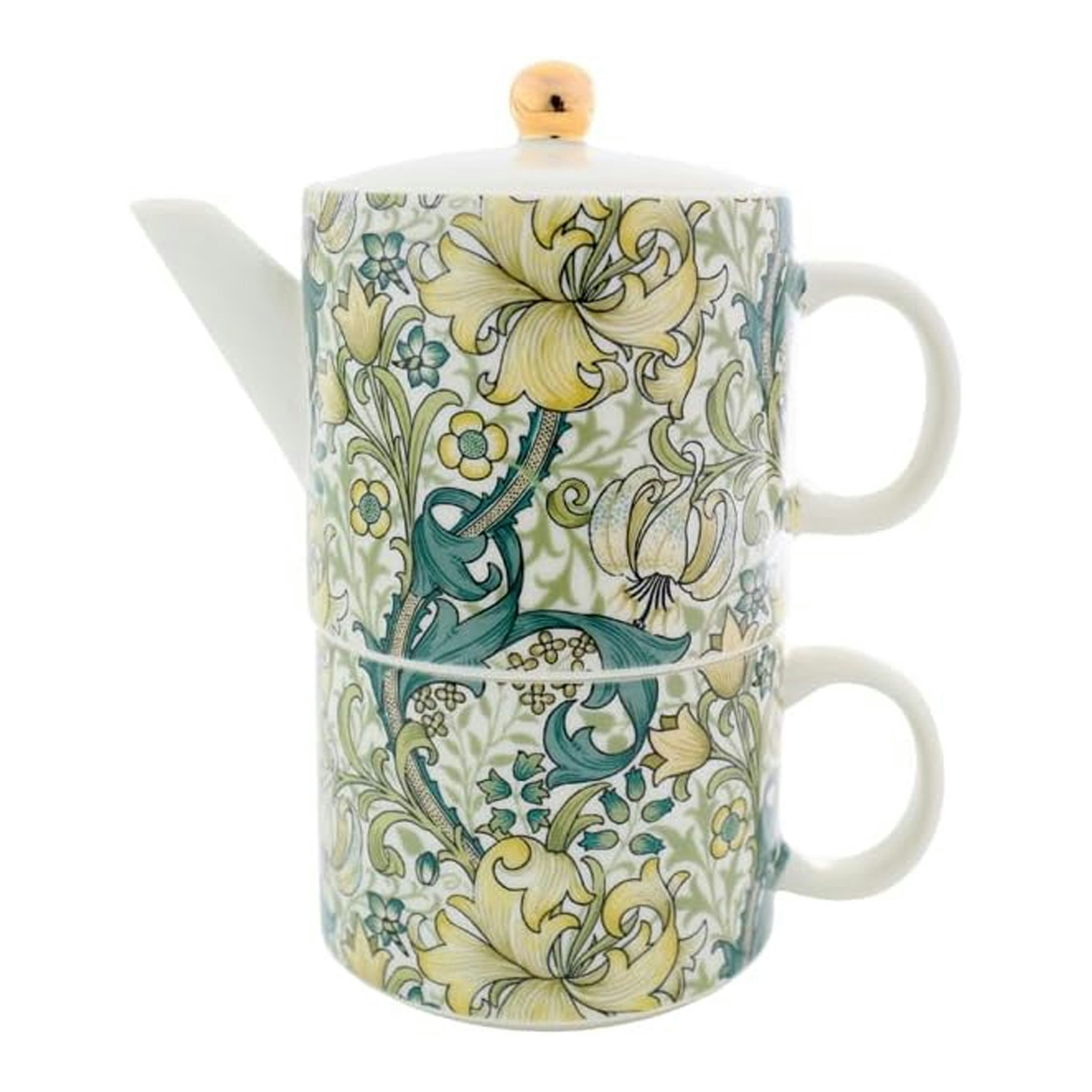 Portico Designs William Morris Golden Lily Tea for One Ceramic