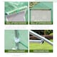 image 5 of Outsunny 4.5 x 3 x 2m Outdoor Tunnel Greenhouse w/ Roll Up Door 6 Windows Green