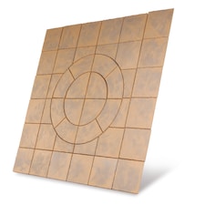 Chalice Circle Patio Kit 2.7 x 2.7m Honey Brown - Bowland Stone - Garden Paving Kit