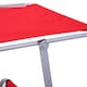 image 8 of Outsunny Folding Chair Sun Lounger w/ Sunshade Garden Recliner Hammock Red