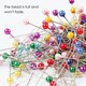 image 10 of Pack of 80 Assorted Colour Dress Pins 38mm - Sewing