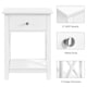 image 4 of Yaheetech Set of 2 X Shape Bedside Tables with Drawer