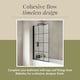 image 7 of Balterley Framed Grid Hinged Reversible Shower Bath Screen Toughened Safety Glass